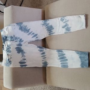 Gap denim sz 6/28r legging tie dye skimmer